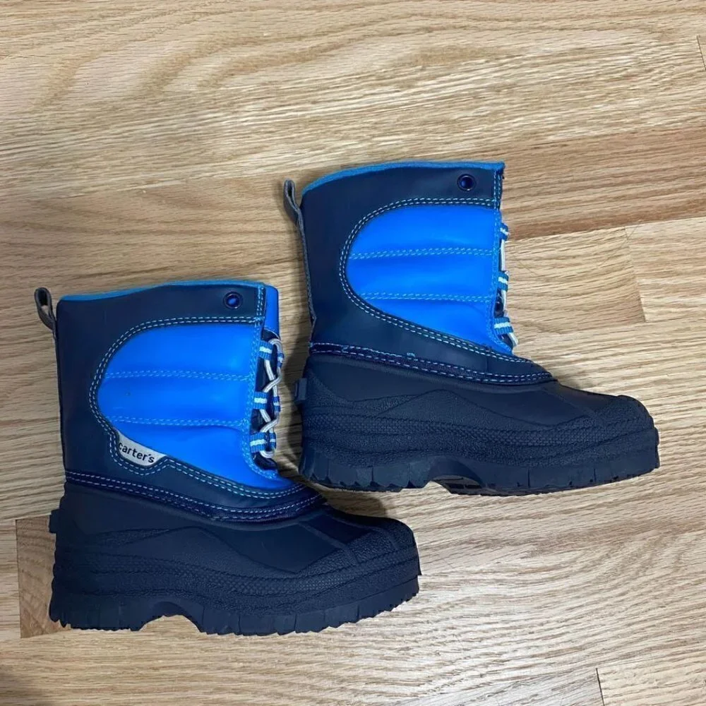 Carter’s Blue Snow Boots Sz 6 Kids Toddler Winter Insulated